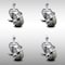 Service Caster 3 Inch SS Gray Polyurethane Wheel Swivel 1/2 Inch Threaded Stem Caster Set Brake SCC-SSTS20S314-PPUB-TLB-121315-4 - alternate 1